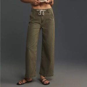PAIGE Carly Pants Khaki Olive Casual Sz 26